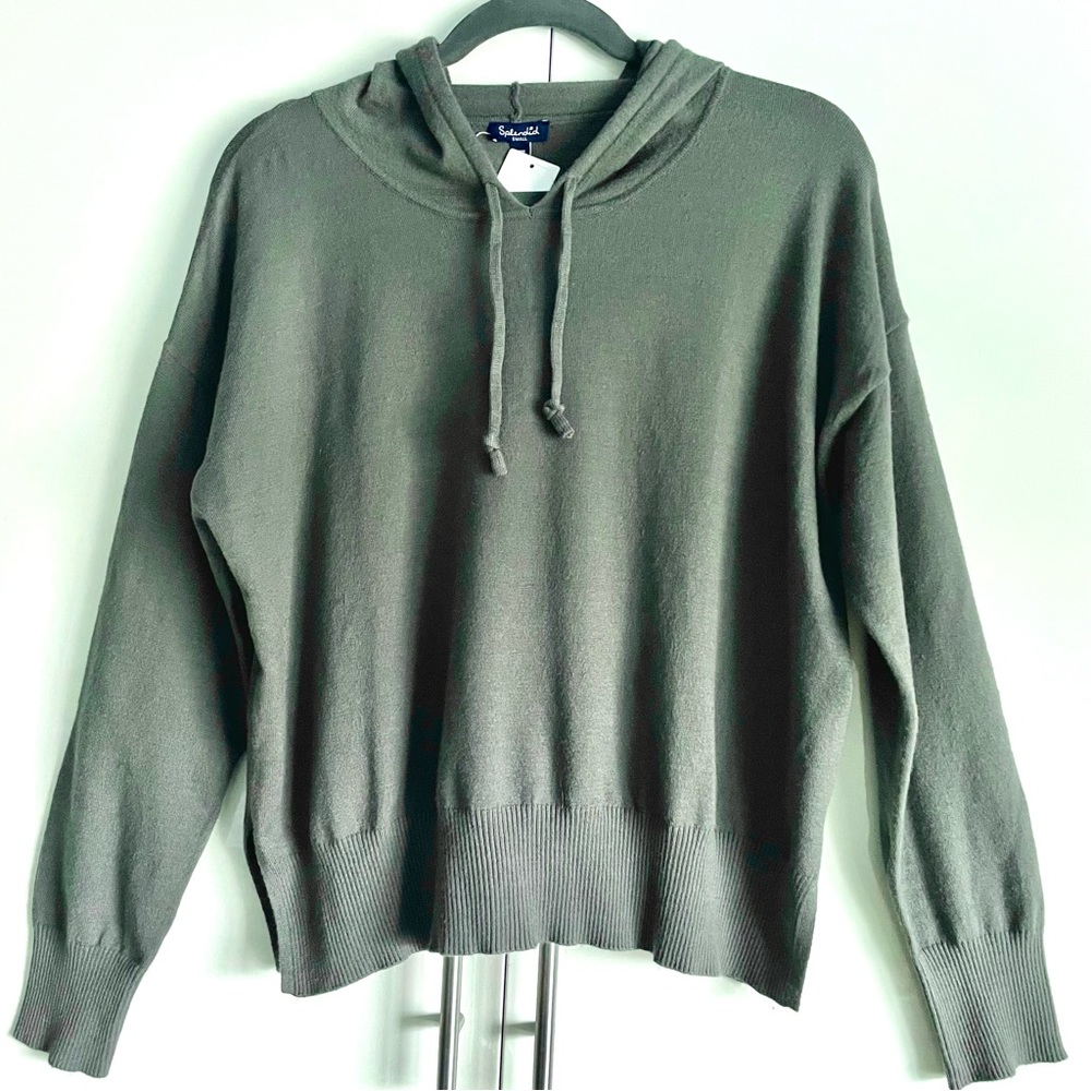 Splendid Supersoft Knit Pullover Hoodie Sweater Size S NWT